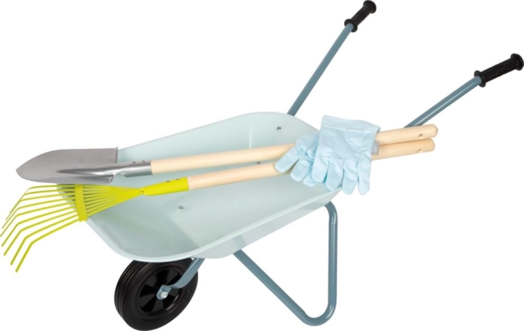 Solidna metalowa taczka dla małych pomocników