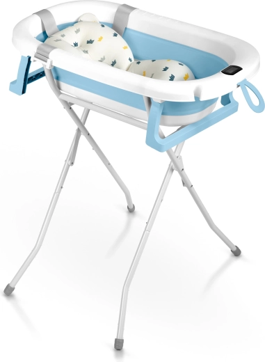 Wygodna kąpiel bez schylania dzięki składanemu stojakowi