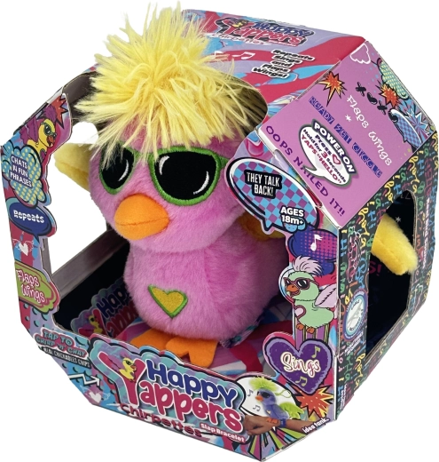 Steppos Happy Yappers Dottie interaktywny pluszowy ptaszek