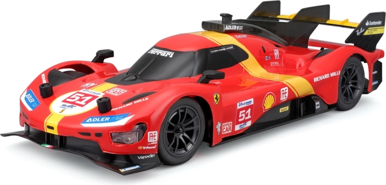 Ferrari 499P Le Mans champion, samochód RC ze światłami 1:16