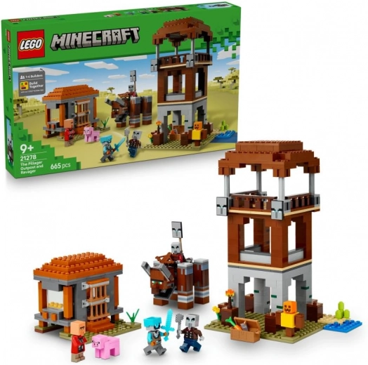 LEGO Minecraft 21278 Baza rozbójników i Niszczyciel