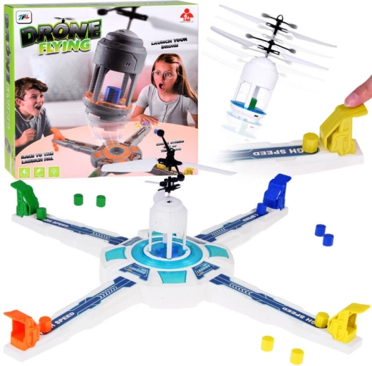 Latający dron – rodzinna gra planszowa ze stacją startową