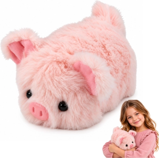 Różowa pluszowa świnka do przytulania 16 cm