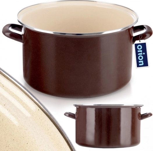 Wytrzymała emaliowana stal ze stalowym rantem