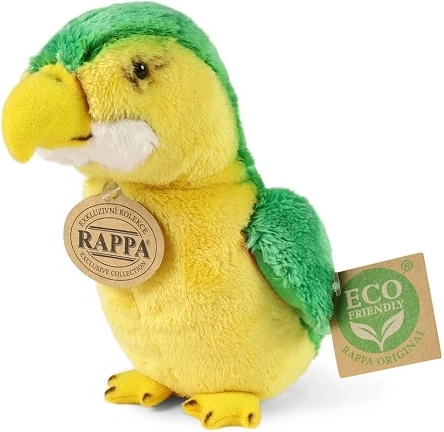 Rappa pluszowa zielona papuga 15 cm ECO-FRIENDLY