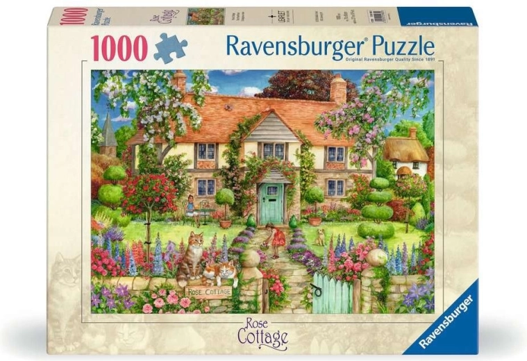 Puzzle Ravensburger Domek róż 1000 elementów