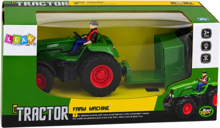 Realistyczny wygląd z LED i figurką farmera