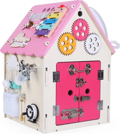 Tablica aktywności domek dla dzieci 2Kids Toys – Różowy