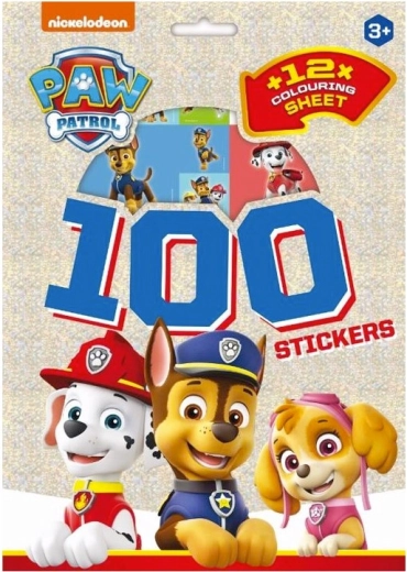 Naklejki i kolorowanki PAW Patrol – 12 arkuszy i 120+ naklejek