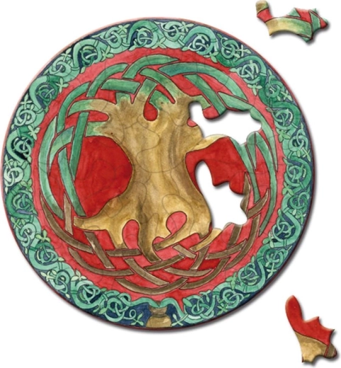 Okrągłe puzzle Curiosi Picoli drzewo 33 elementów