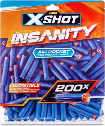Piankowe naboje X‑Shot Insanity 200 szt.