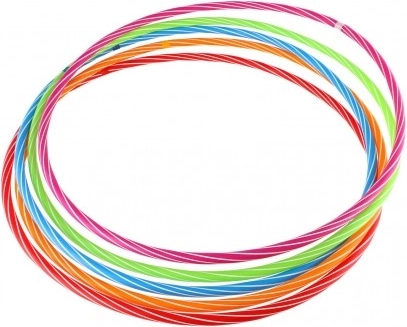 Kolorowa obręcz hula hop 70 cm