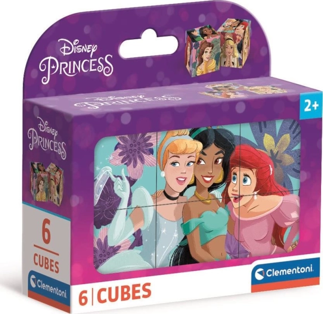 Klocki obrazkowe Disney Księżniczki – 6 kostek