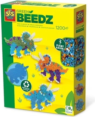 SES Creative Green Beedz koraliki do prasowania dinozaury