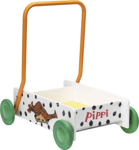 Drewniany chodzik i wózek dziecięcy Pippi Langstrumpf