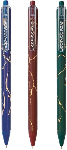 Długopis CONCORDE Paris – marmurowy design, wkład żelowy 0,7 mm