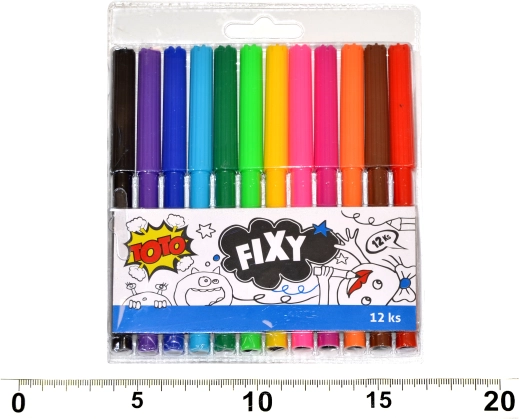 Kolorowe flamastry 12 szt.