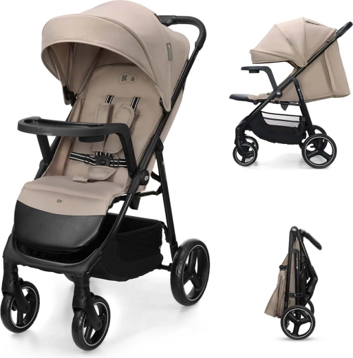 Kinderkraft wózek spacerowy Trig 3 z tacką stone beige