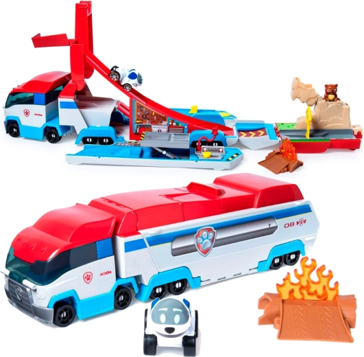 Transformacja 2w1: ciężarówka, która zmienia się w stację zabaw