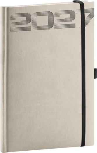 Notique tygodniowy terminarz Aprint Top 2027 jasnoszary 15 × 21 cm