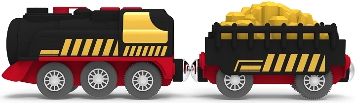 Lokomotywa i wagon do załadunku oraz zabawy w transport