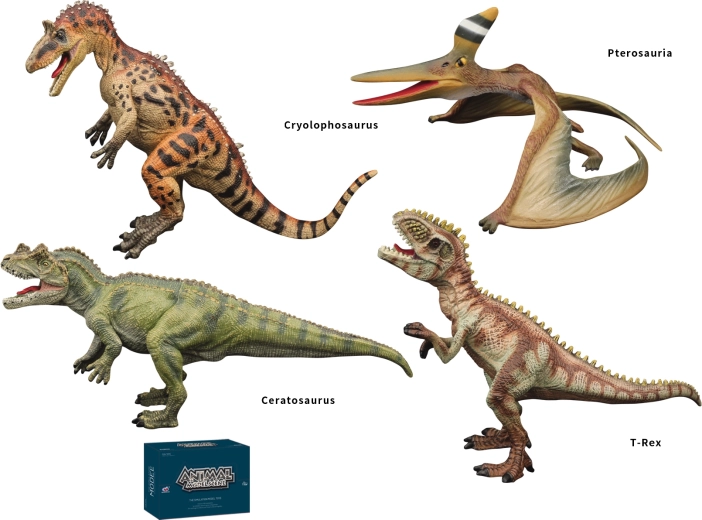 Świat dinozaurów figurki dinozaurów 4 rodzaje Sparkys