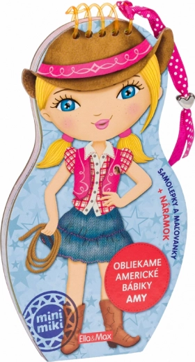 Ubieramy amerykańskie laleczki Amy – kolorowanki i naklejki (po słowacku)
