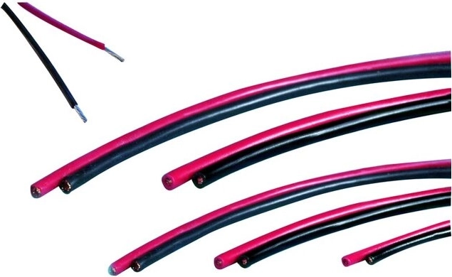 Silikonowe przewody JAMARA 1,5 mm² czerwone/czarne, 2 × 2 m