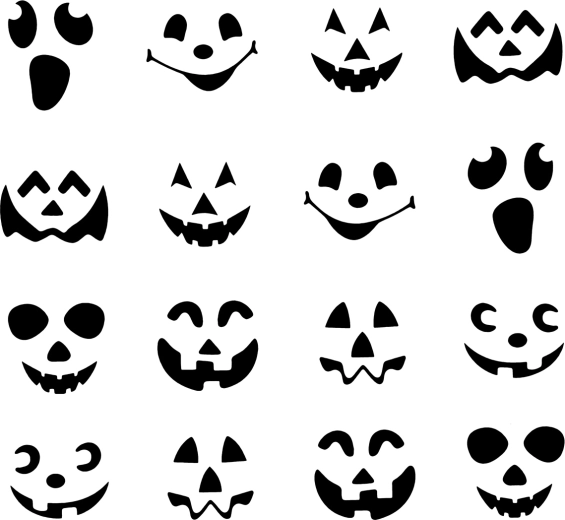 Halloweenowe twarze dyń