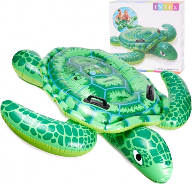 Dmuchany materac żółw INTEX dla dzieci z uchwytami 150cm