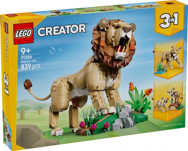 LEGO Creator 3 w 1 Dzikie zwierzęta: Dumny lew