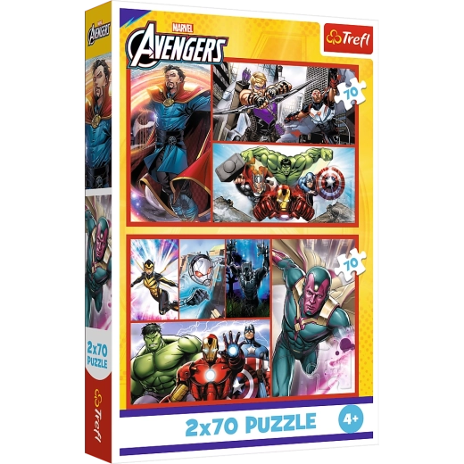 Puzzle - 2x70 - Zostań bohaterem od Trefl