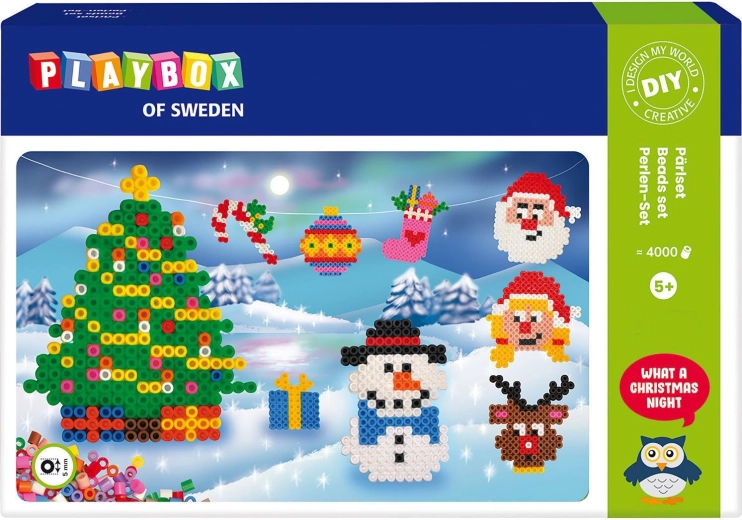 Playbox Zestaw Korali Do Zaprasowywania Świąteczny 4000 szt.