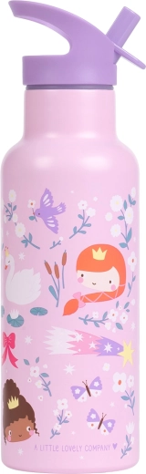 A Little Lovely Company stalowa butelka na napoje 500 ml – księżniczki