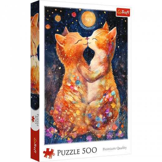 Puzzle 500 elementów – pocałunek w blasku księżyca Trefl