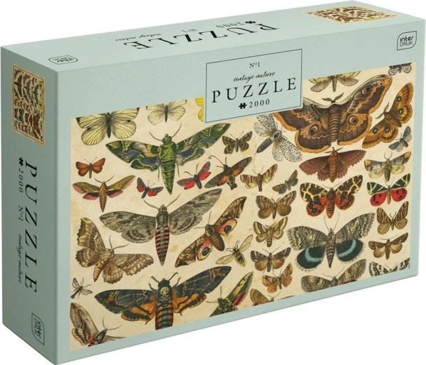 Puzzle Vintage Nature: Motyle, 2000 elementów
