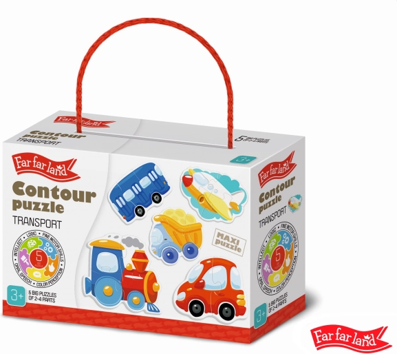 Puzzle transportowe Far Far Land dla dzieci