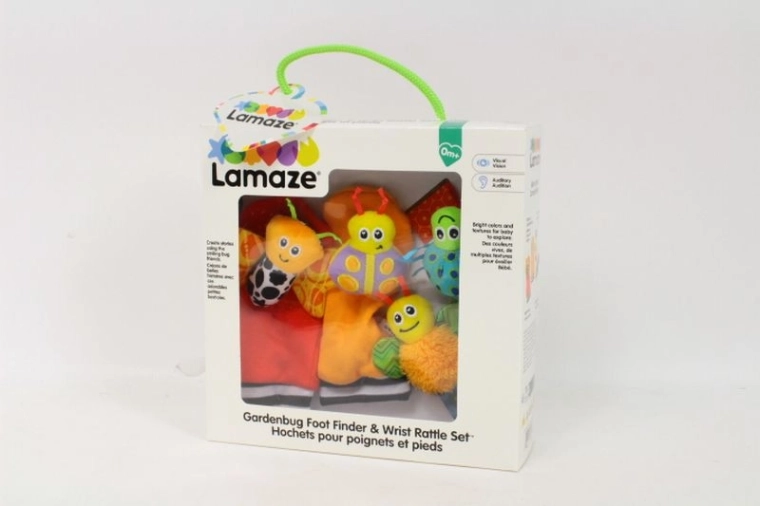 TOMY Lamaze grzechotki na ręce i nóżki (zestaw skarpetek i opaski)
