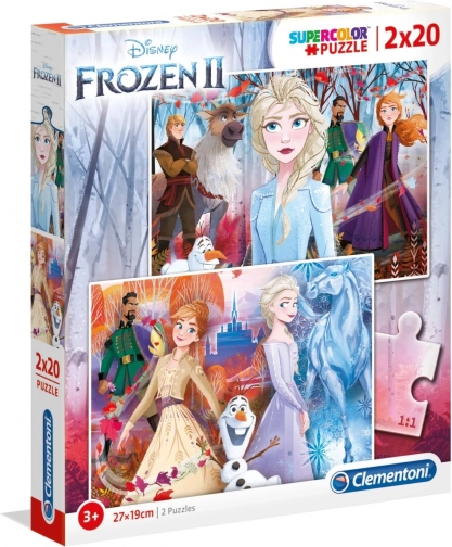 Puzzle 2x20 Super Kolor Kraina Lodu 2
