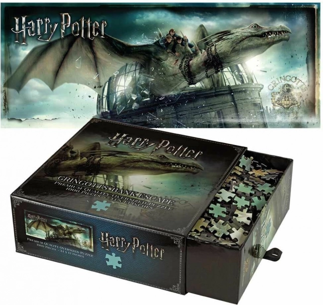 Harry Potter puzzle Ucieczka z Banku Gringotta 1000 elementów