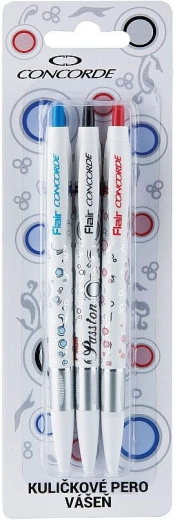Długopis kulkowy CONCORDE Pasja, 3 szt.