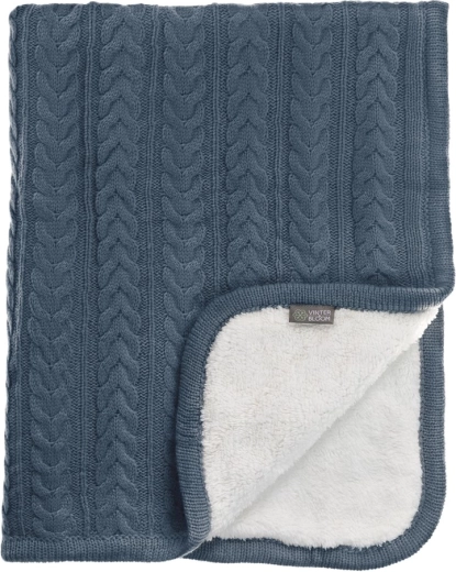 VINTER & BLOOM kocyk Cuddly Storm Blue