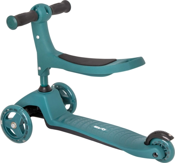 2w1: jeździk z siedziskiem i hulajnoga