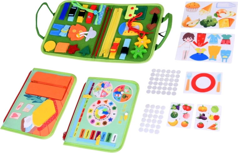 Zegar do nauki, dni, pogoda i kalendarz