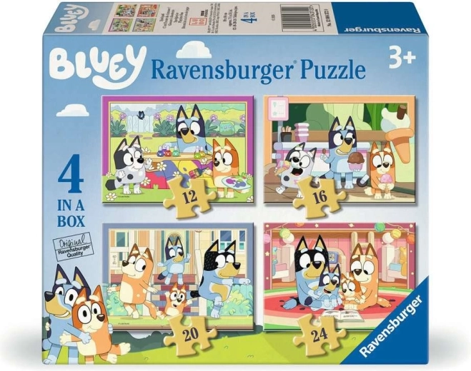 Puzzle Ravensburger Bluey 4 w 1 (12, 16, 20, 24 elementów)