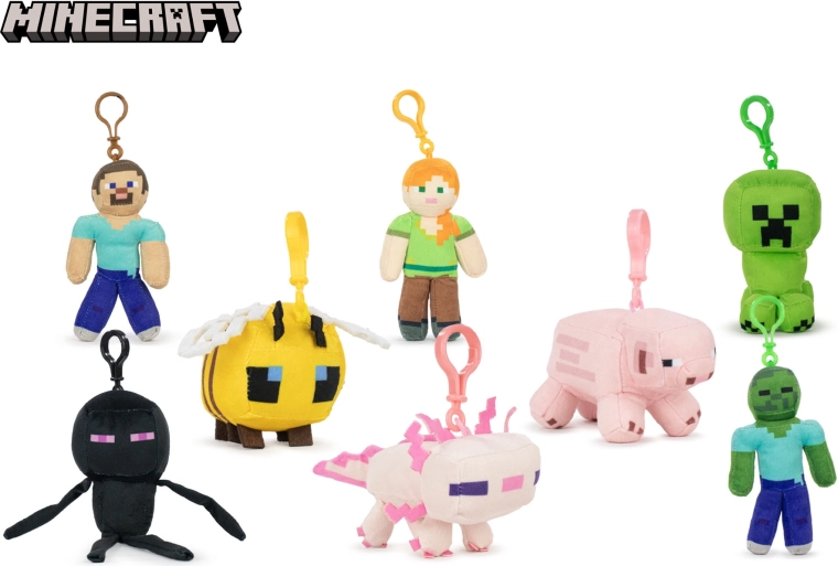 Minecraft pluszowy brelok do kluczy 12 cm