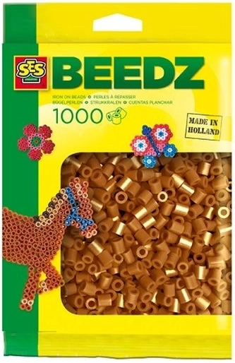SES Creative koraliki do prasowania brązowe 1000 szt.