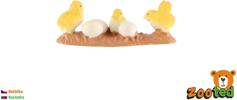 Figurka domowych kurczątek 5 cm