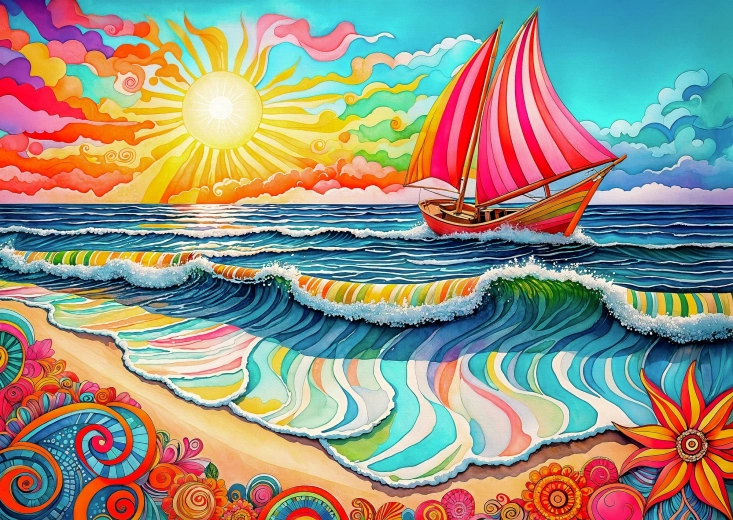 Puzzle Enjoy Rejs o wschodzie słońca 1000 elementów