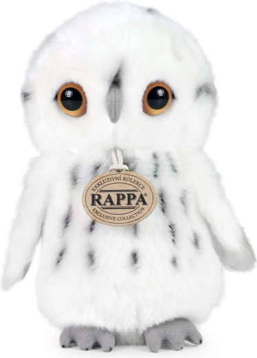 Rappa pluszowa biała sowa 18 cm eco-friendly